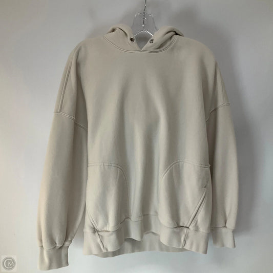 Sweatshirt Hoodie By Abercrombie And Fitch In Tan, Size: S