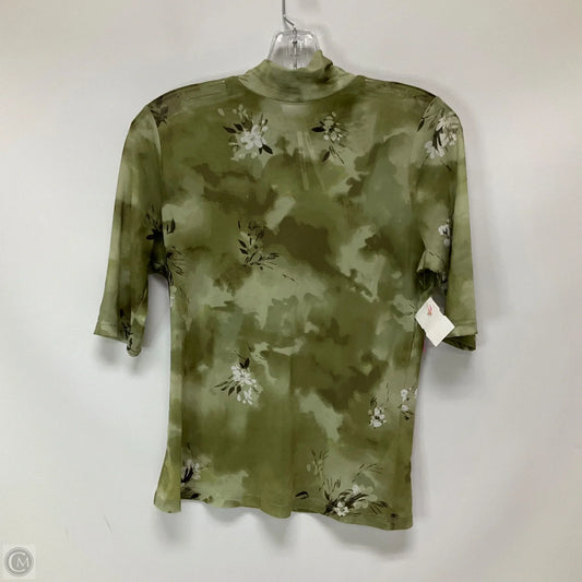 Top Short Sleeve By Anthropologie In Green, Size: S