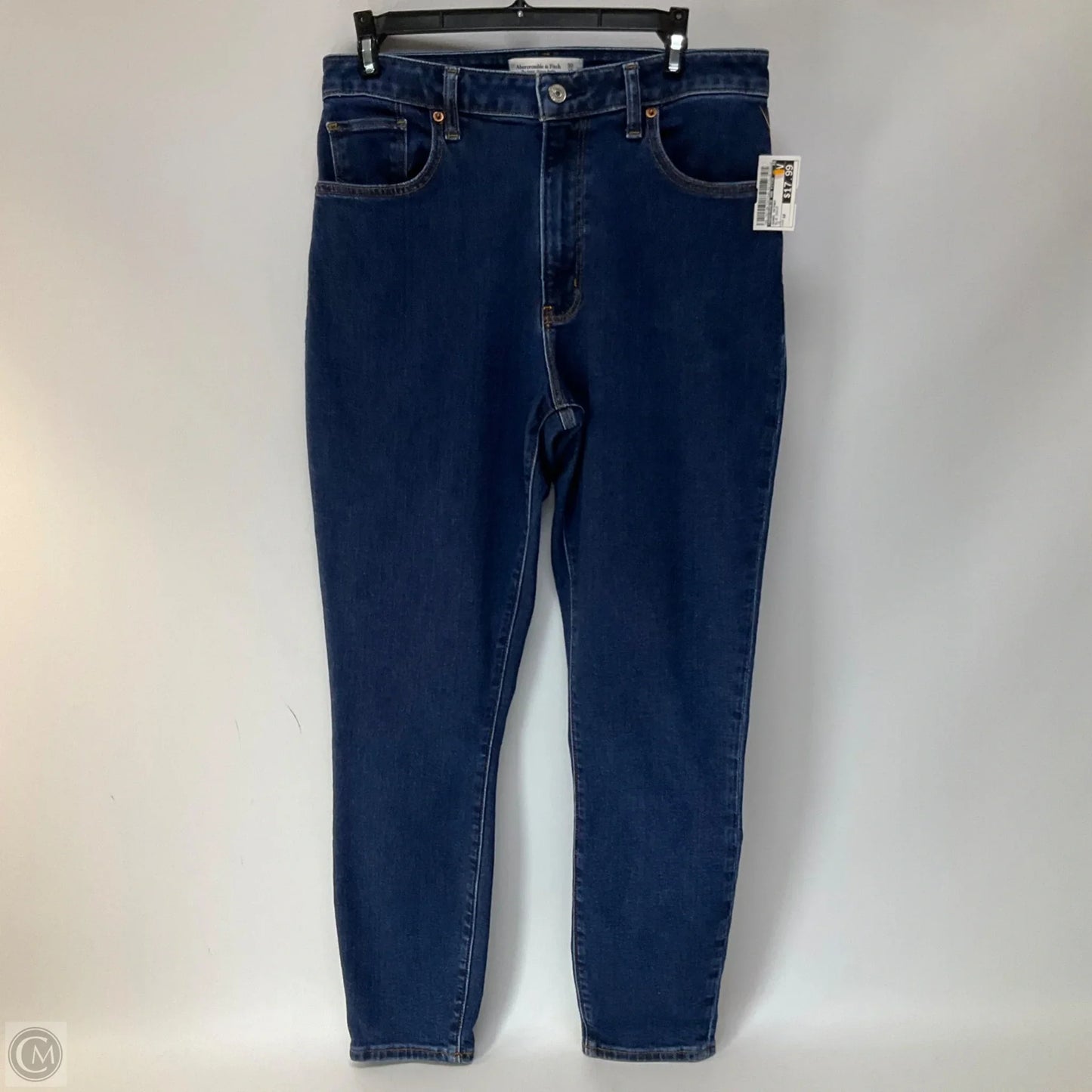 Jeans Skinny By Abercrombie And Fitch In Blue Denim, Size: 10