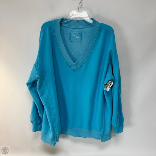 Sweatshirt Crewneck By Aerie In Blue, Size: M