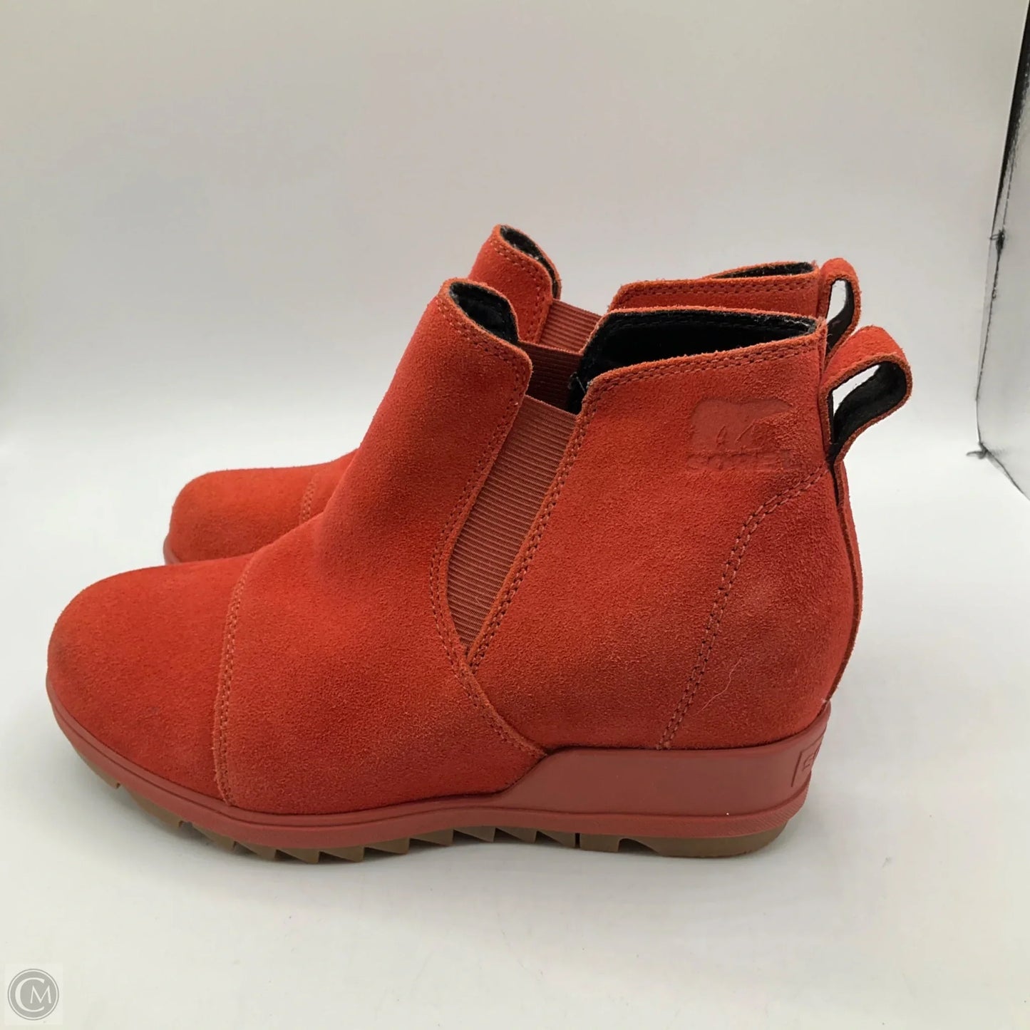Boots Ankle Heels By Sorel In Orange, Size: 6.5