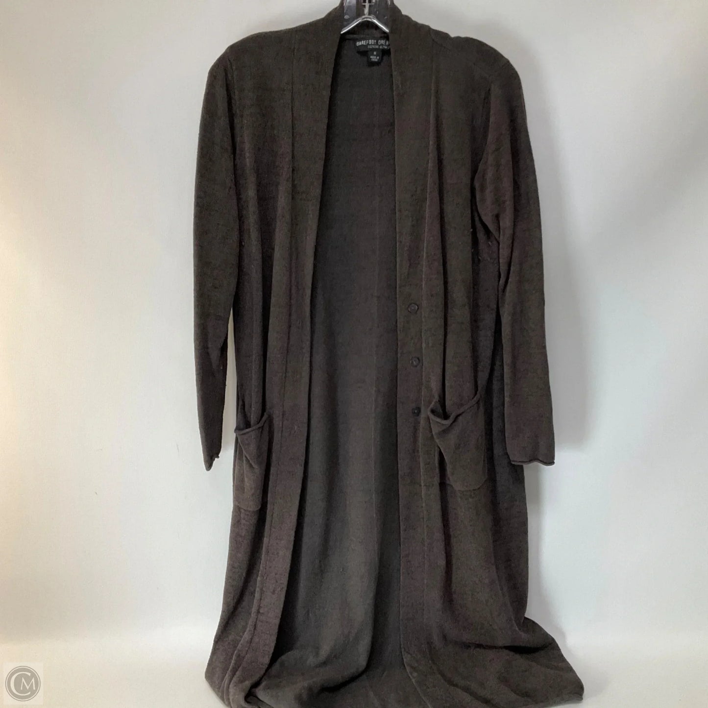 Sweater Cardigan By Barefoot Dreams In Grey, Size: M