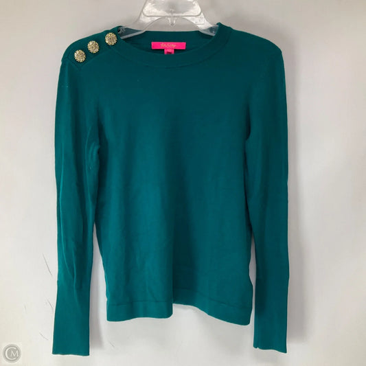 Top Long Sleeve Designer By Lilly Pulitzer In Green, Size: Xs