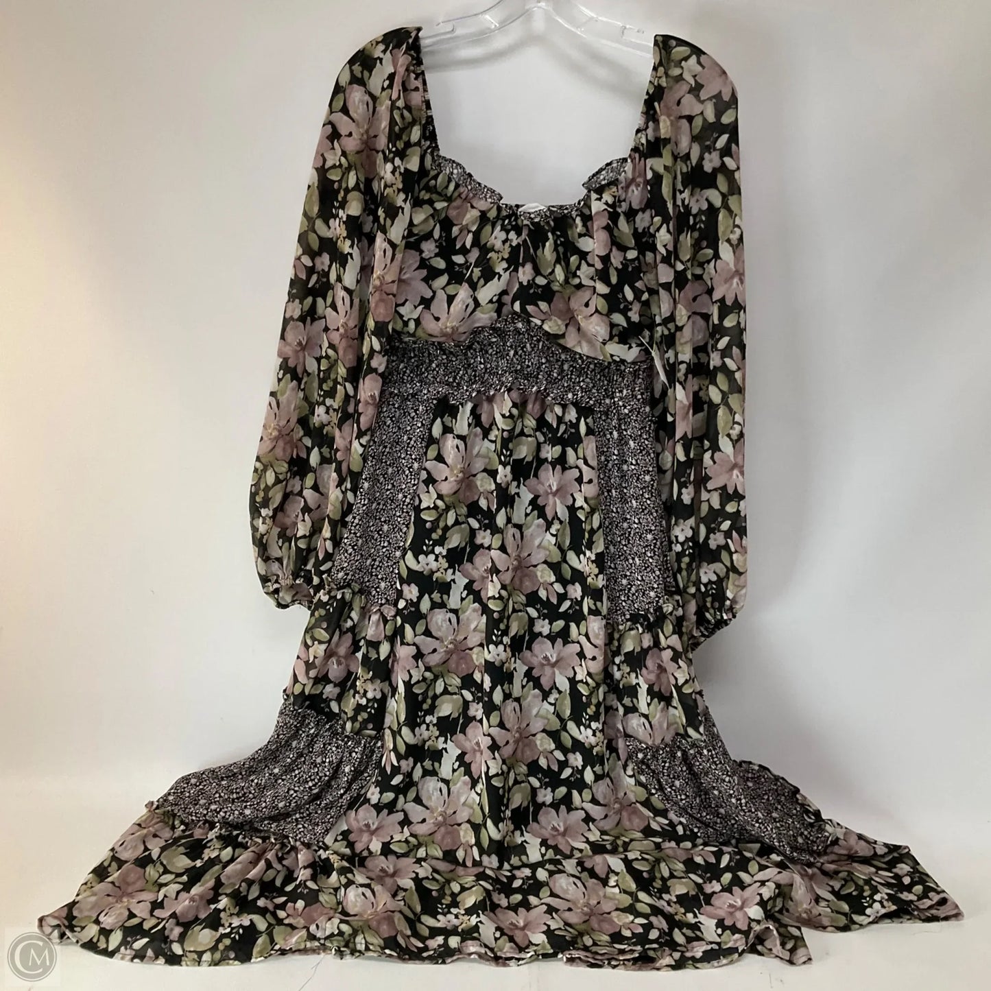 Dress Casual Maxi By &merci In Floral Print, Size: S