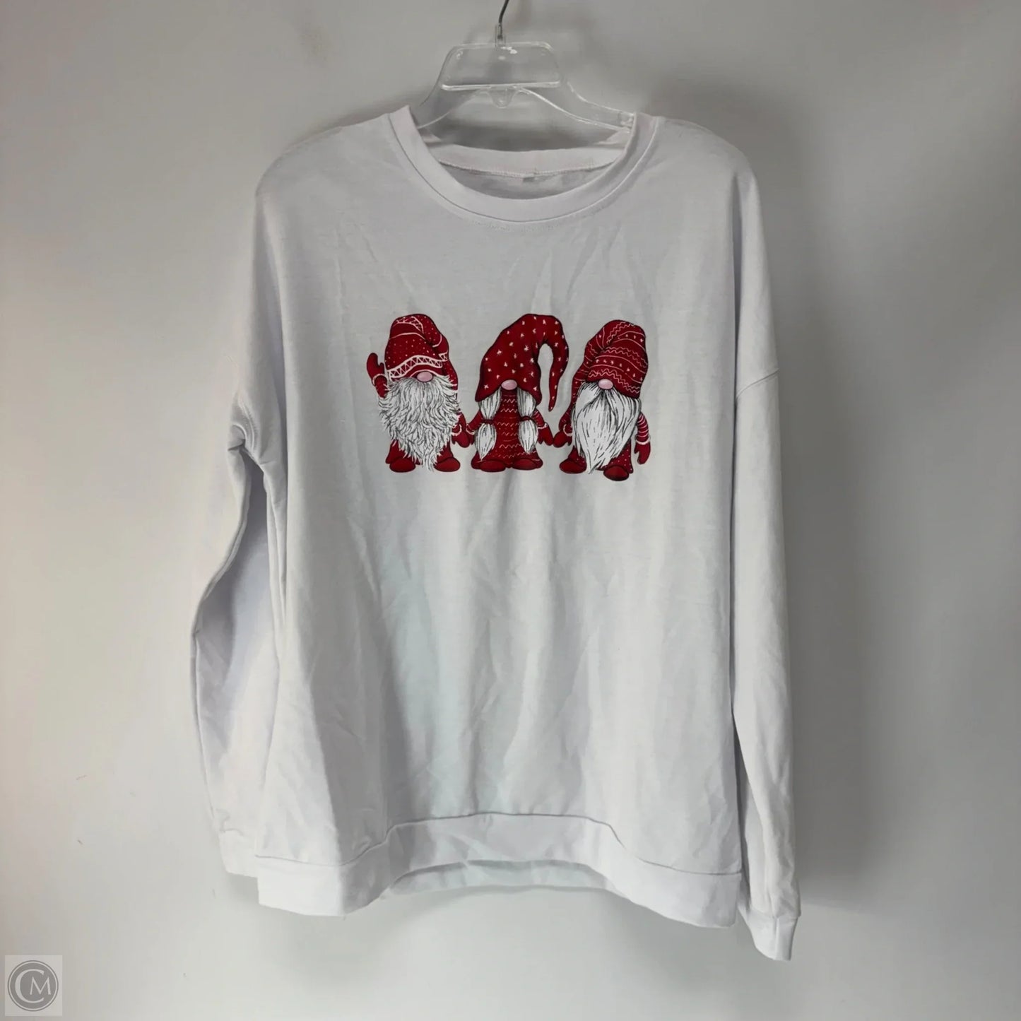 Top Long Sleeve By Cmf In White, Size: 3x