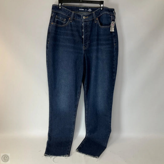Jeans Straight By Old Navy In Blue Denim, Size: 14l
