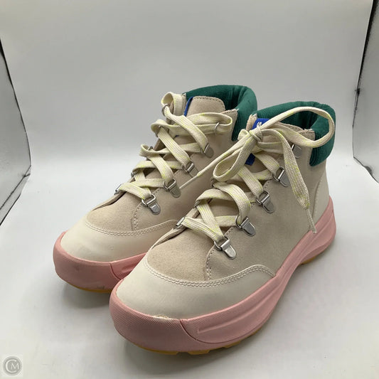 Shoes Hiking By Sorel In Cream & Pink, Size: 9