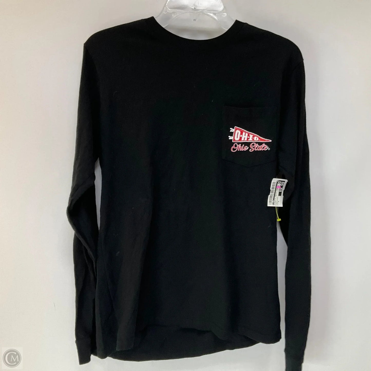 Athletic Top Long Sleeve Crewneck By Cme In Black, Size: M