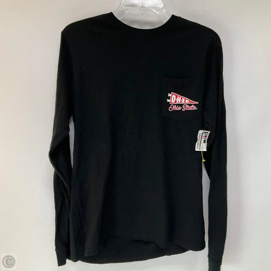 Athletic Top Long Sleeve Crewneck By Cme In Black, Size: M