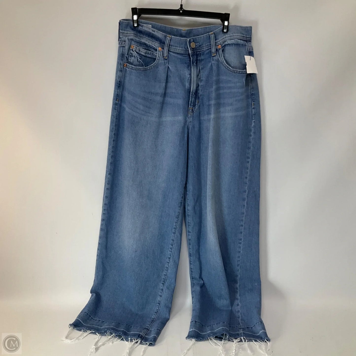 Jeans Wide Leg By Gap In Blue Denim, Size: 6