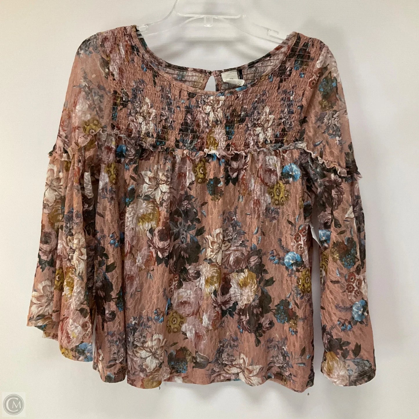 Top Long Sleeve By Akemi And Kin In Floral Print, Size: M