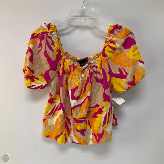 Top Short Sleeve By Sanctuary In Multi-colored, Size: Xs