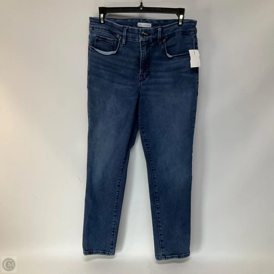 Jeans Skinny By Good American In Blue Denim, Size: 8