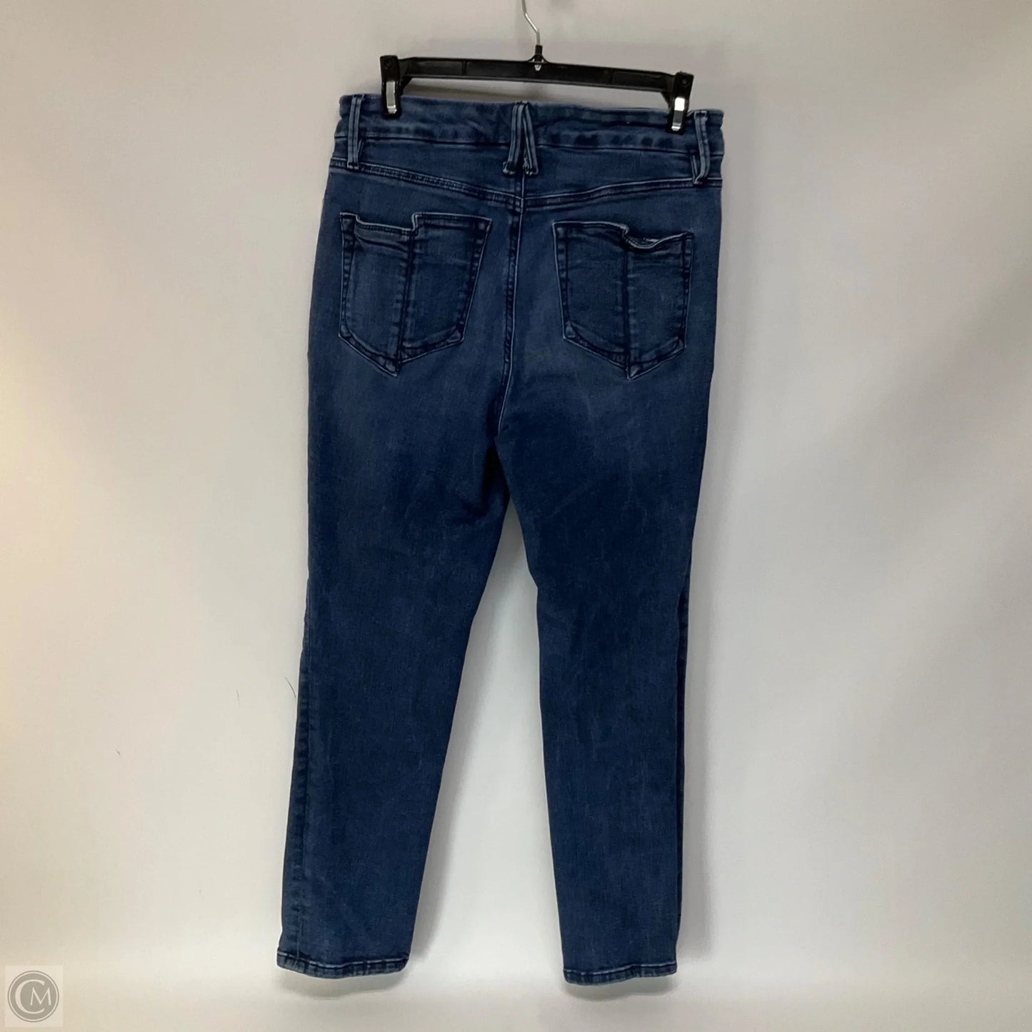 Jeans Skinny By Good American In Blue Denim, Size: 8