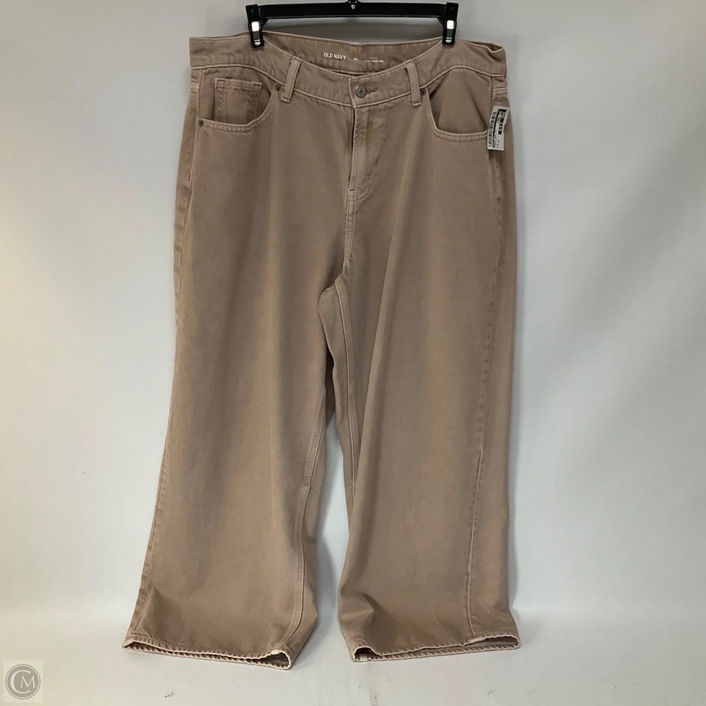 Jeans Wide Leg By Old Navy In Tan Denim, Size: 14