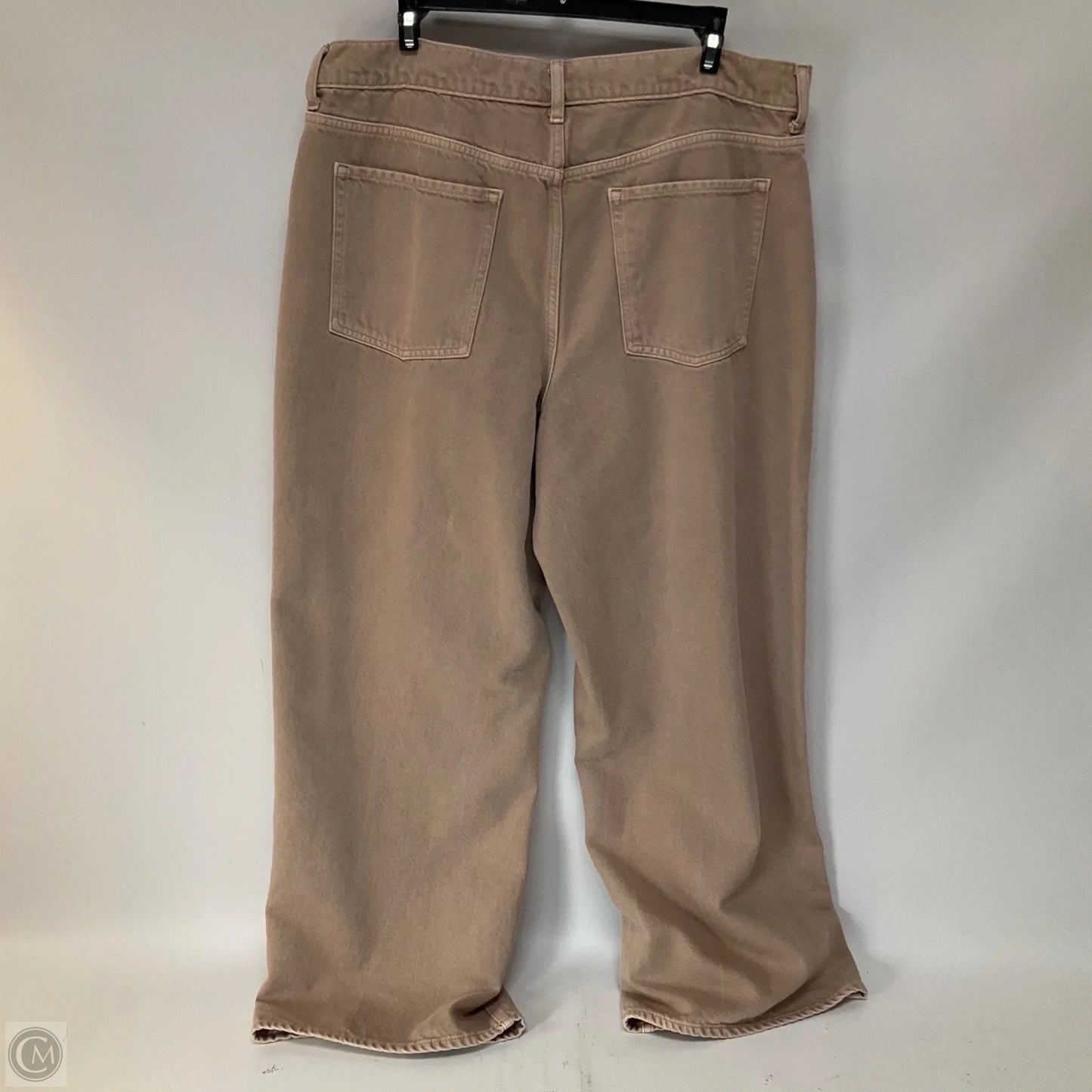 Jeans Wide Leg By Old Navy In Tan Denim, Size: 14