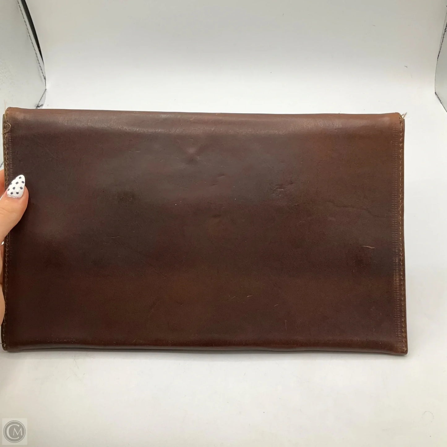 Clutch Leather By Cmc, Size: Medium