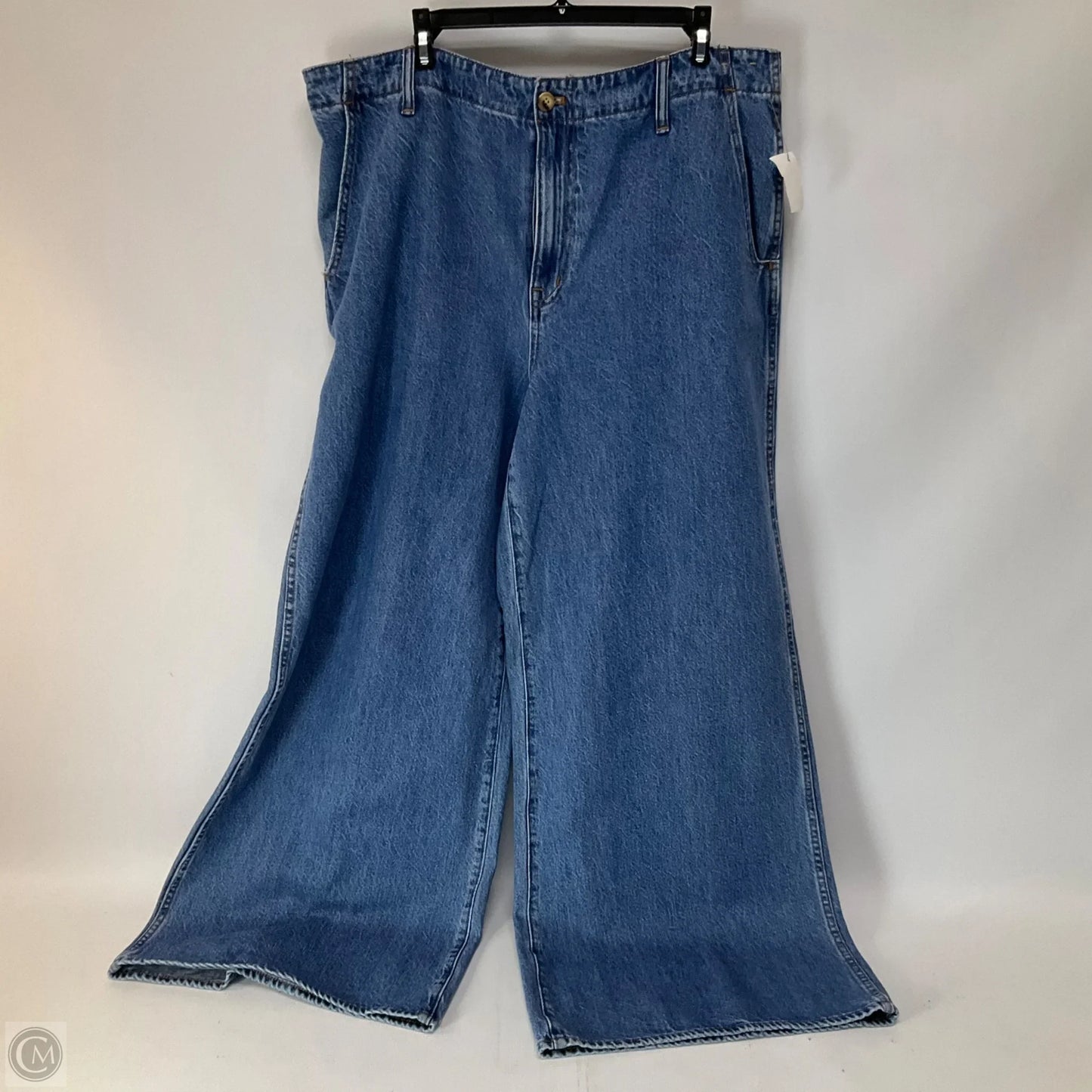 Jeans Wide Leg By Madewell In Blue Denim, Size: 14
