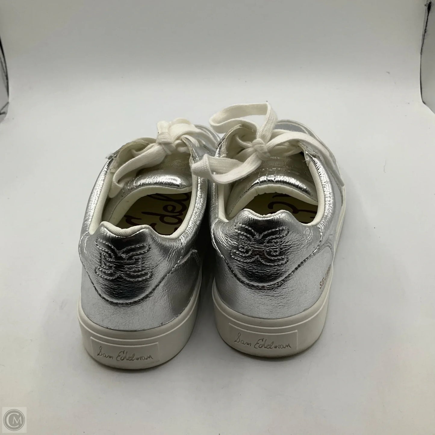 Shoes Sneakers By Sam Edelman In Silver, Size: 6.5