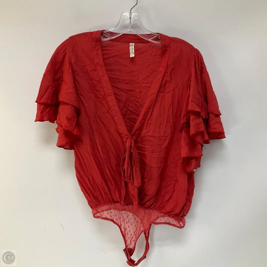 Bodysuit By Free People In Red, Size: S