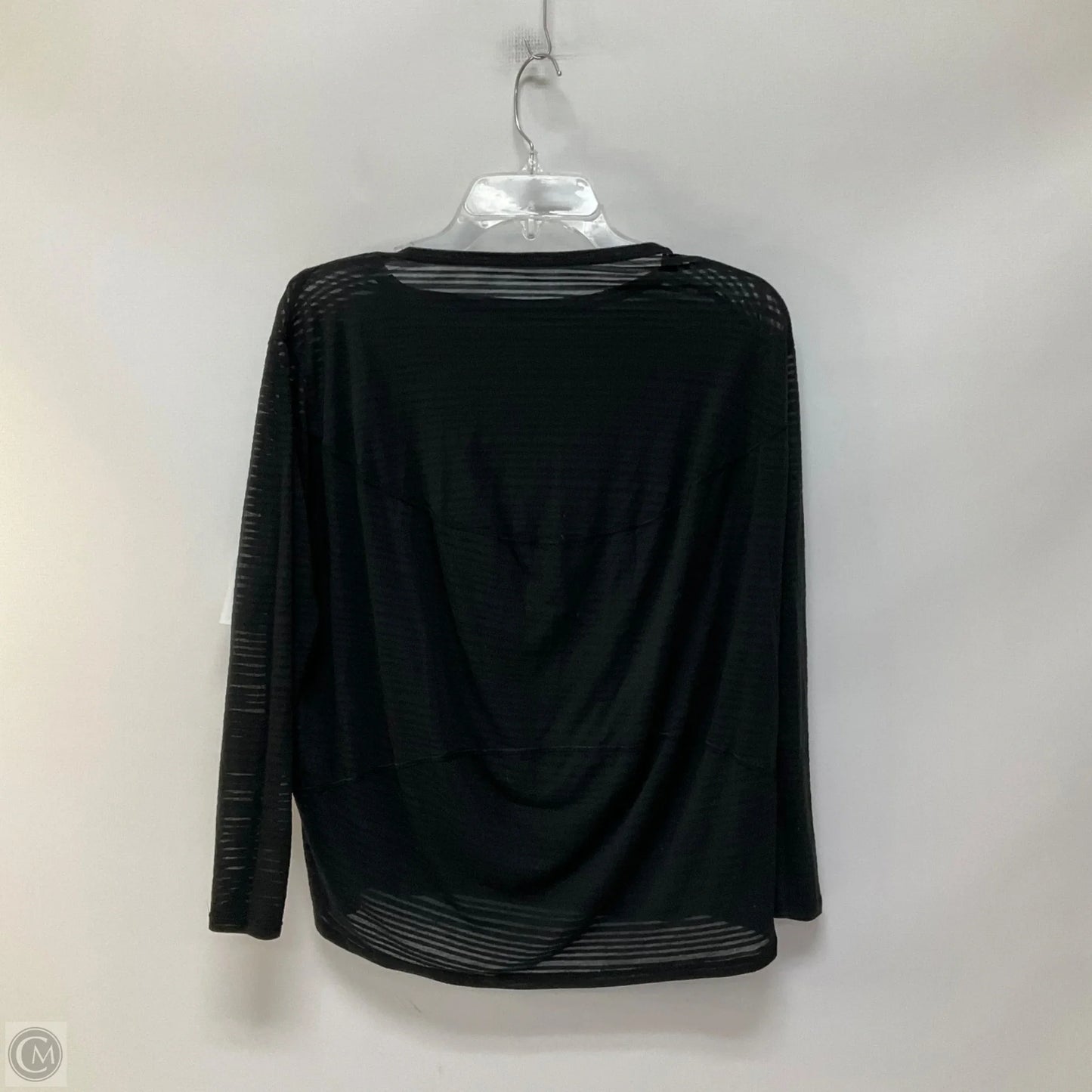 Athletic Top Long Sleeve Crewneck By Lululemon In Black, Size: 8