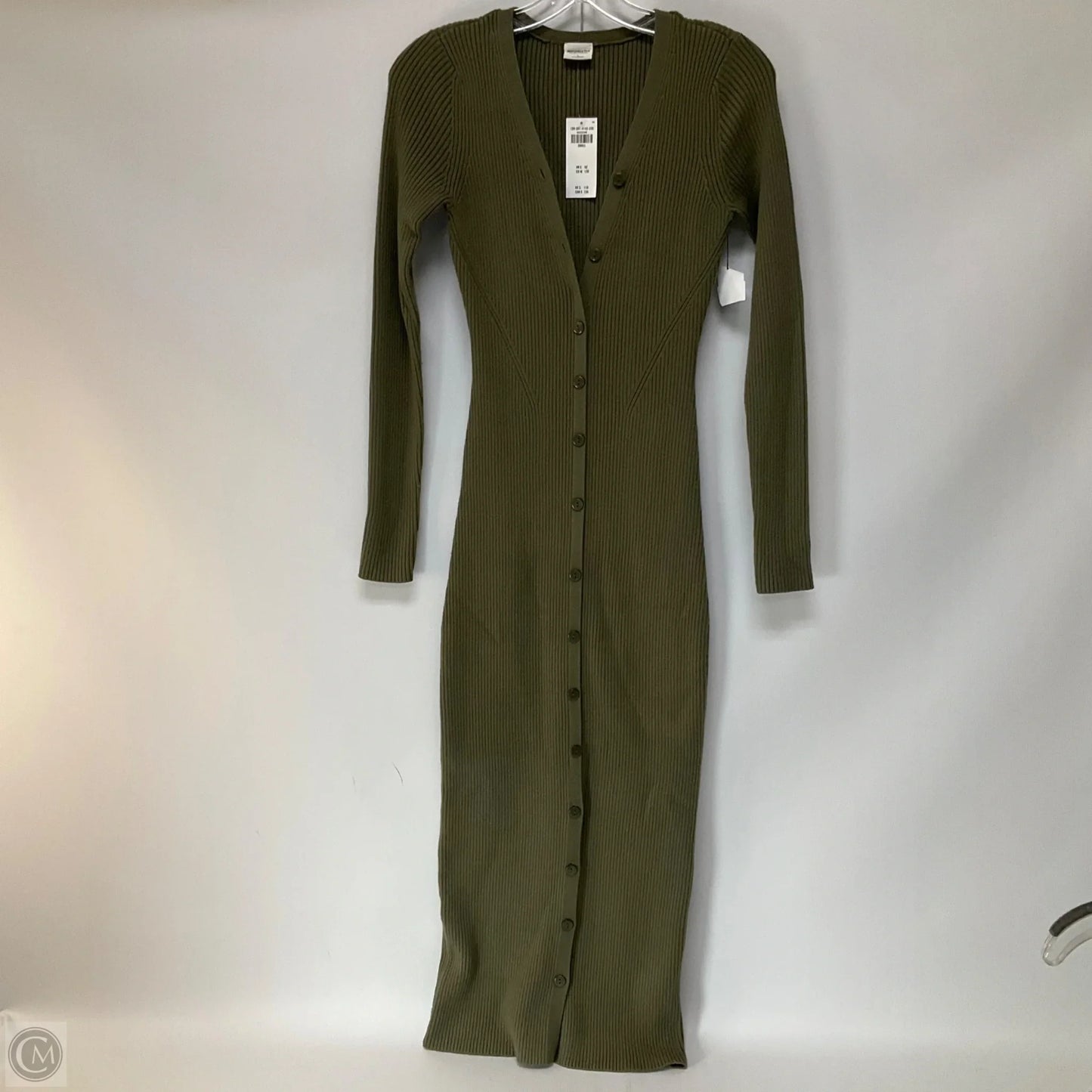 Dress Casual Maxi By Abercrombie And Fitch In Green, Size: S