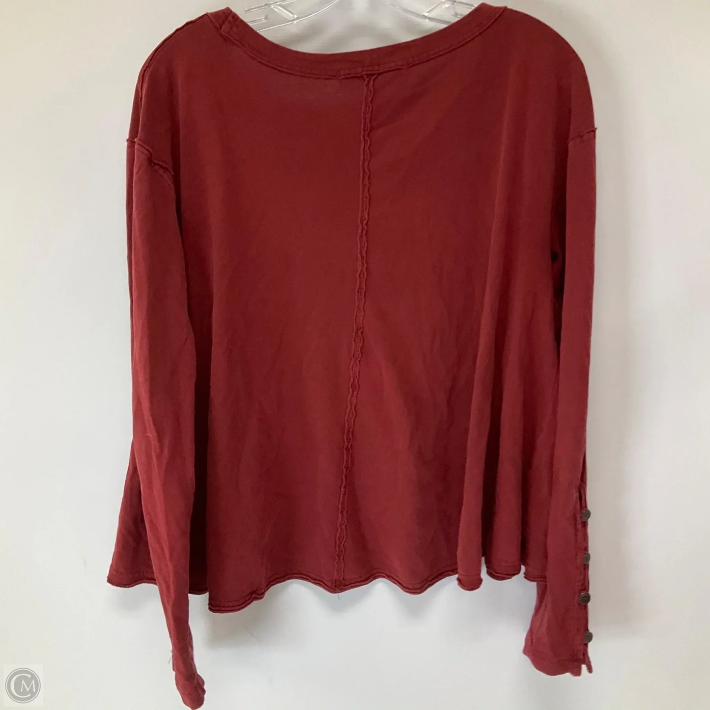 Top Long Sleeve By We The Free In Red, Size: M