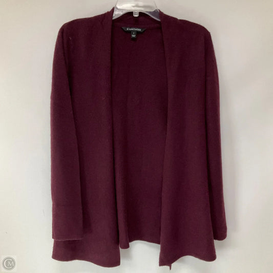 Sweater Cardigan By 41 Hawthorn In Maroon, Size: S
