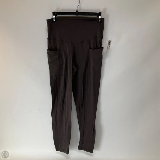 Athletic Leggings By Aerie In Grey, Size: L