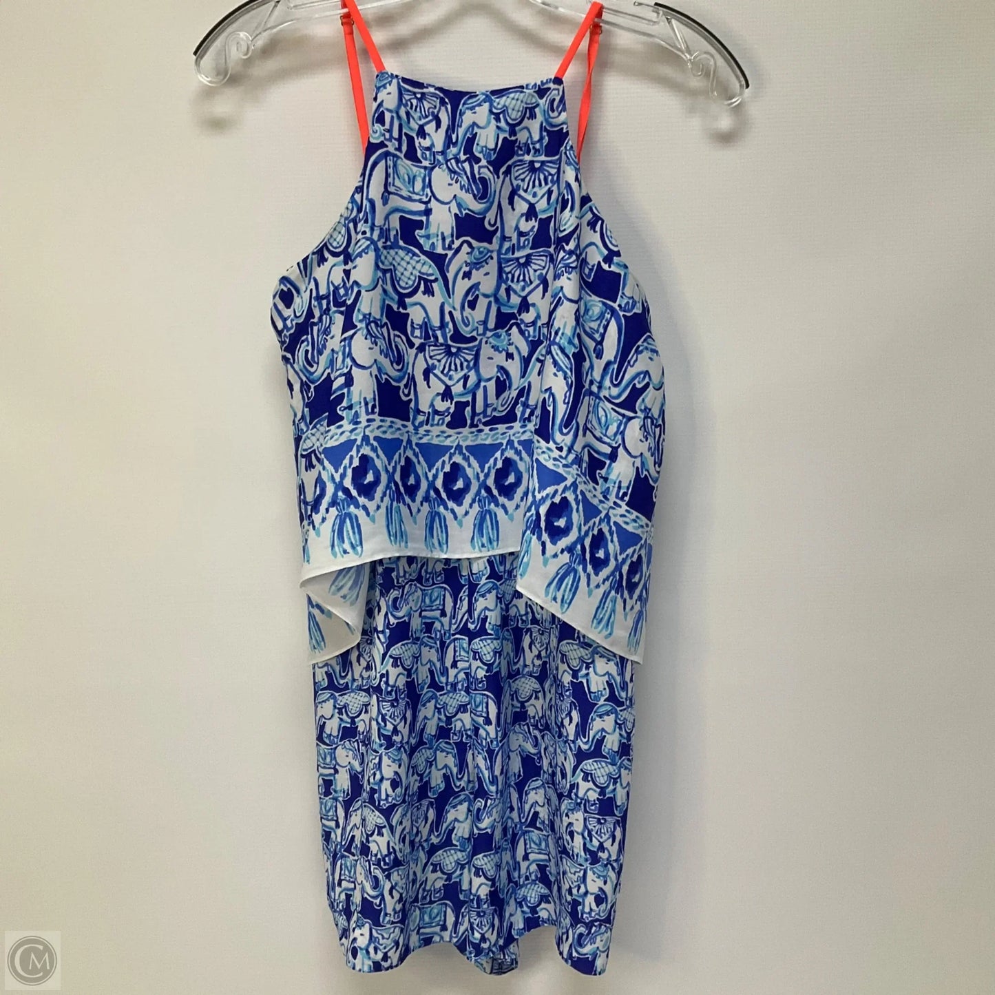 Dress Designer By Lilly Pulitzer In Blue & White, Size: 2