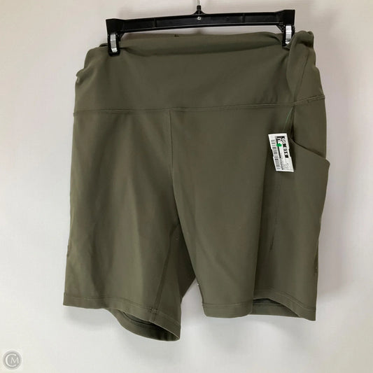 Athletic Shorts By Lululemon In Green, Size: 14
