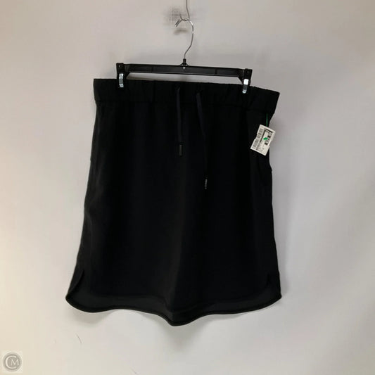 Athletic Skirt By Lululemon In Black, Size: 10