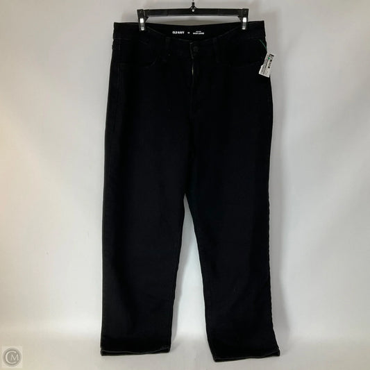 Jeans Boyfriend By Old Navy In Black Denim, Size: 10