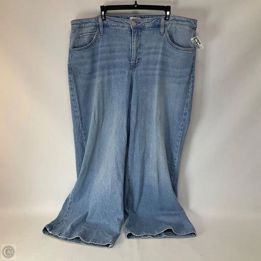 Jeans Wide Leg By Ava & Viv In Blue Denim, Size: 20
