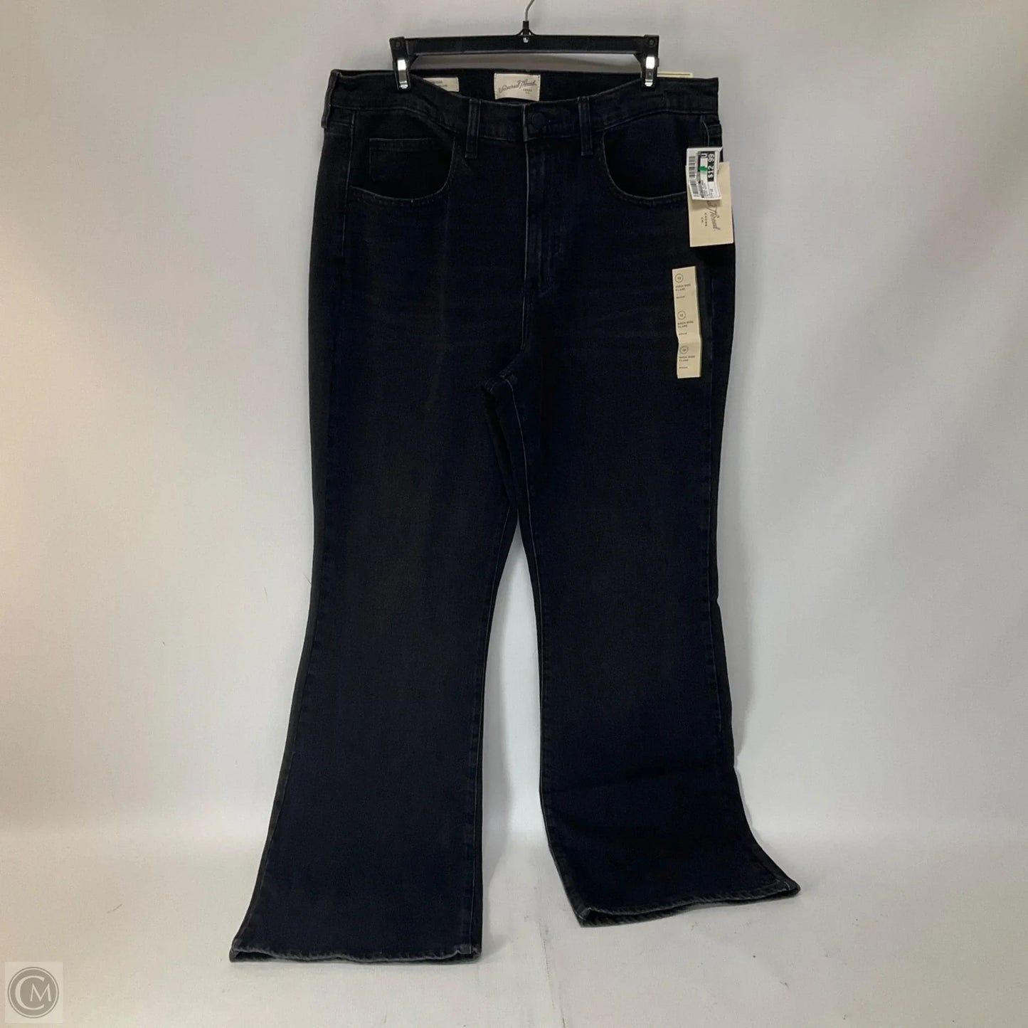 Jeans Flared By Universal Thread In Black Denim, Size: 12