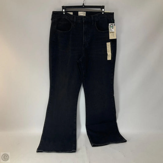 Jeans Flared By Universal Thread In Black Denim, Size: 12