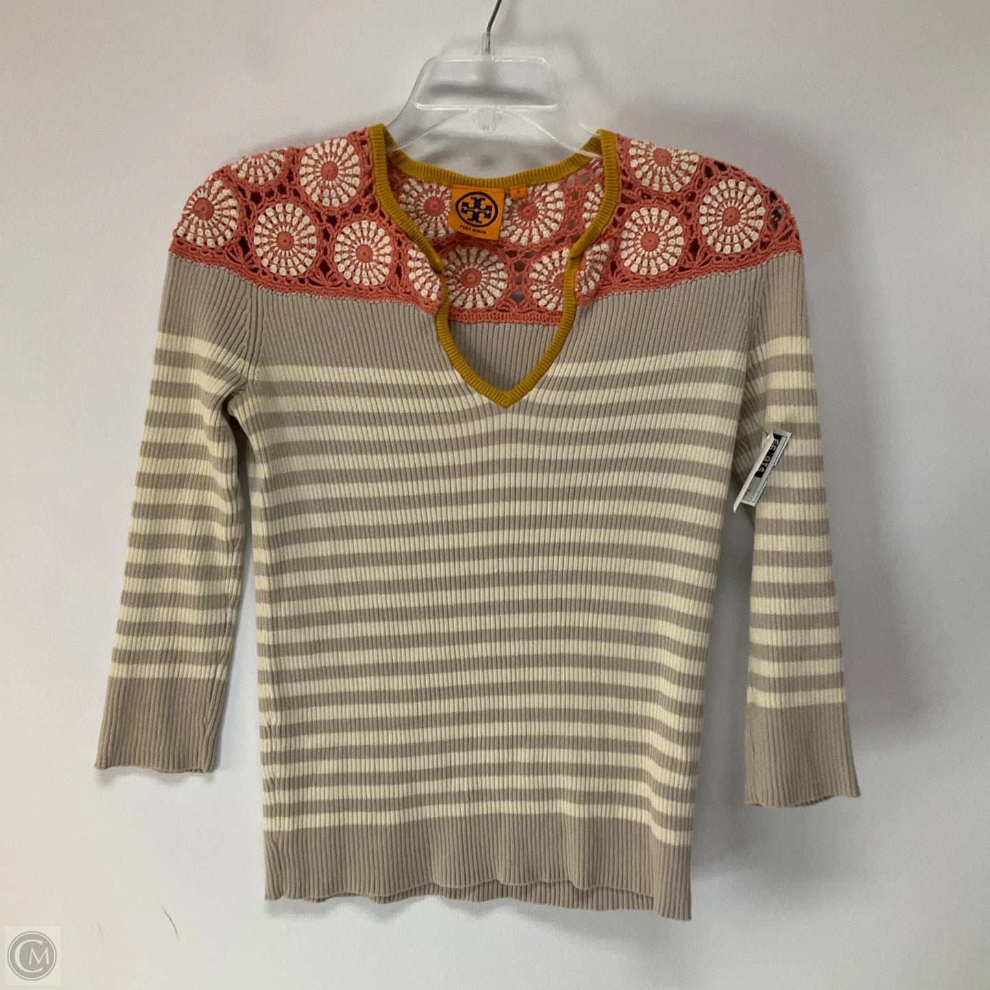 Top Long Sleeve Designer By Tory Burch In Multi-colored, Size: S