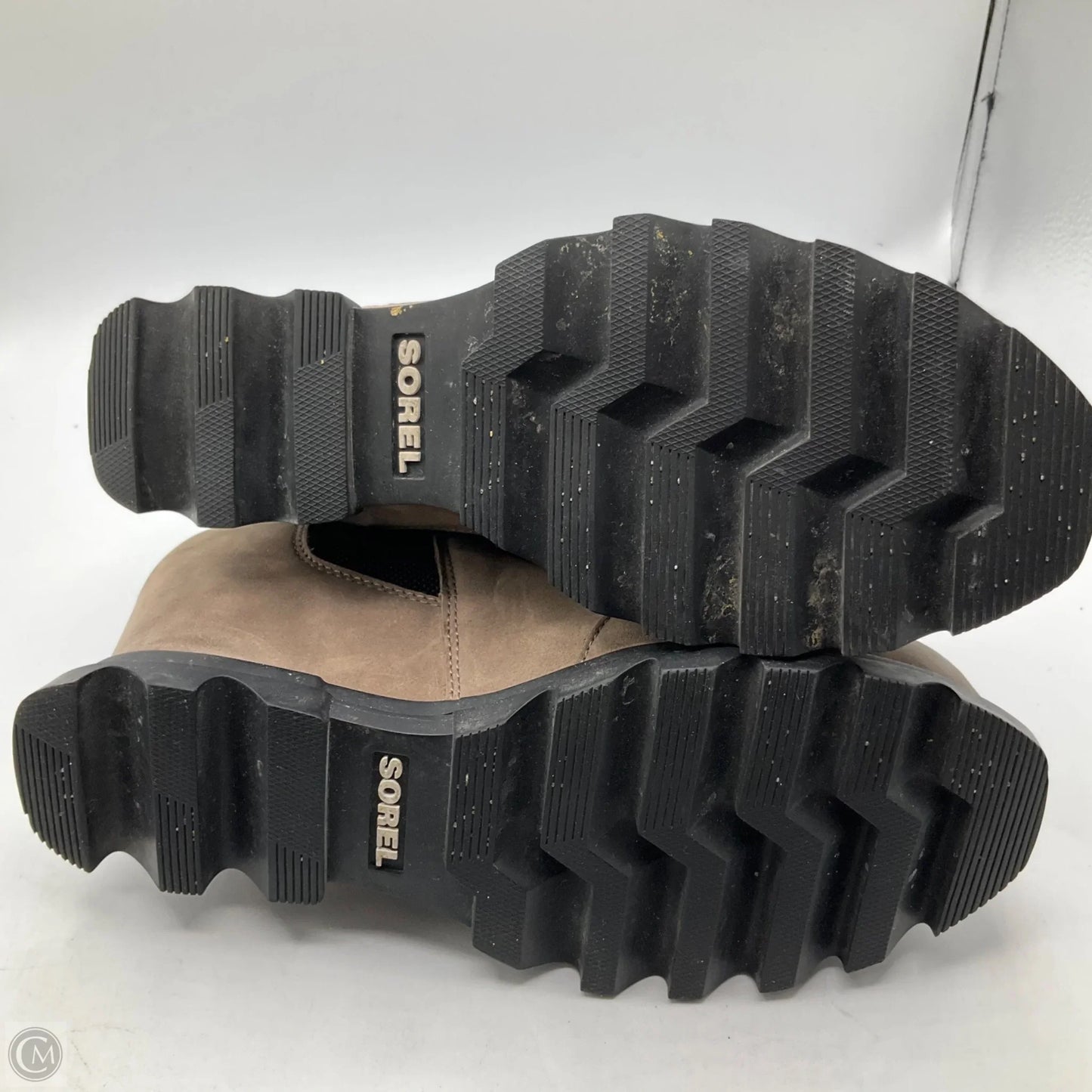 Boots Ankle Heels By Sorel In Black & Brown, Size: 7