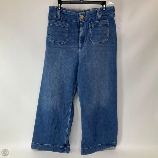 Jeans Wide Leg By Maeve In Blue Denim, Size: 14