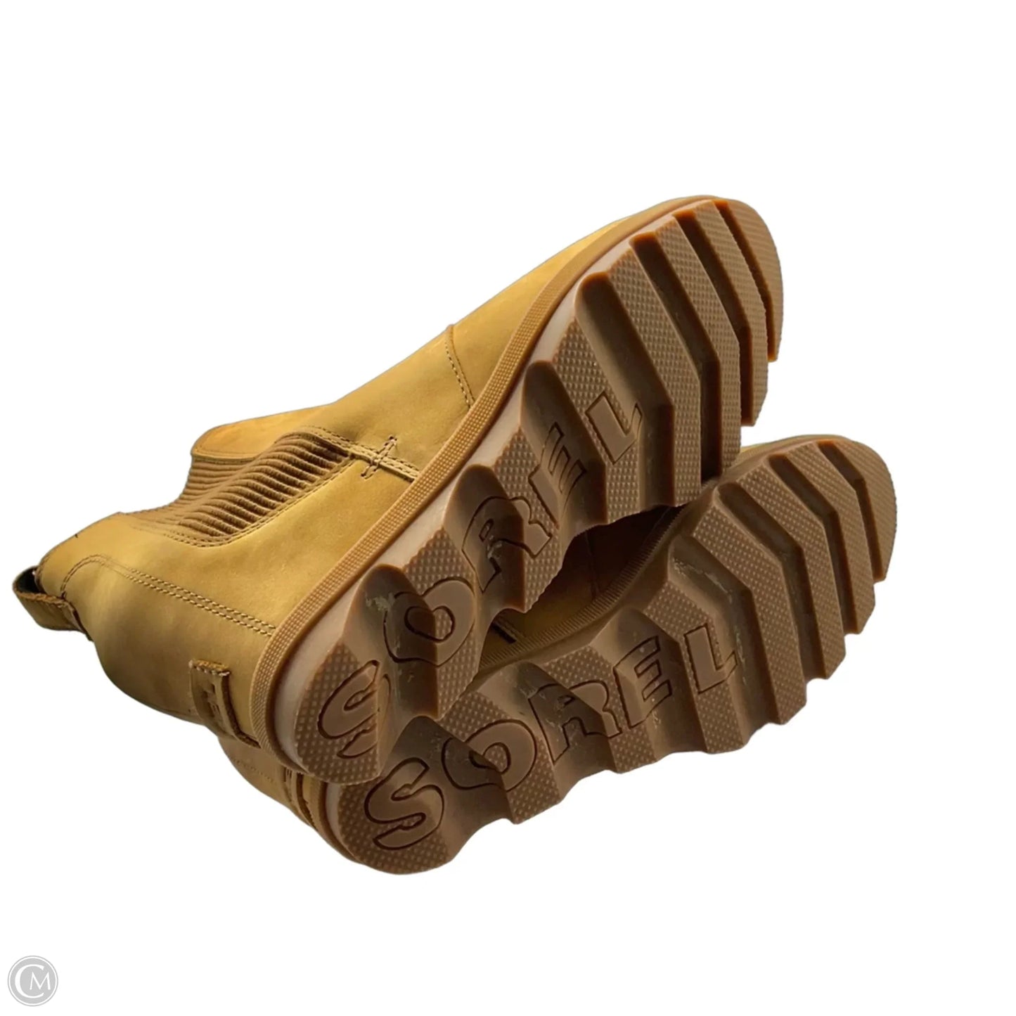 Boots Ankle Heels By Sorel In Tan, Size: 9.5