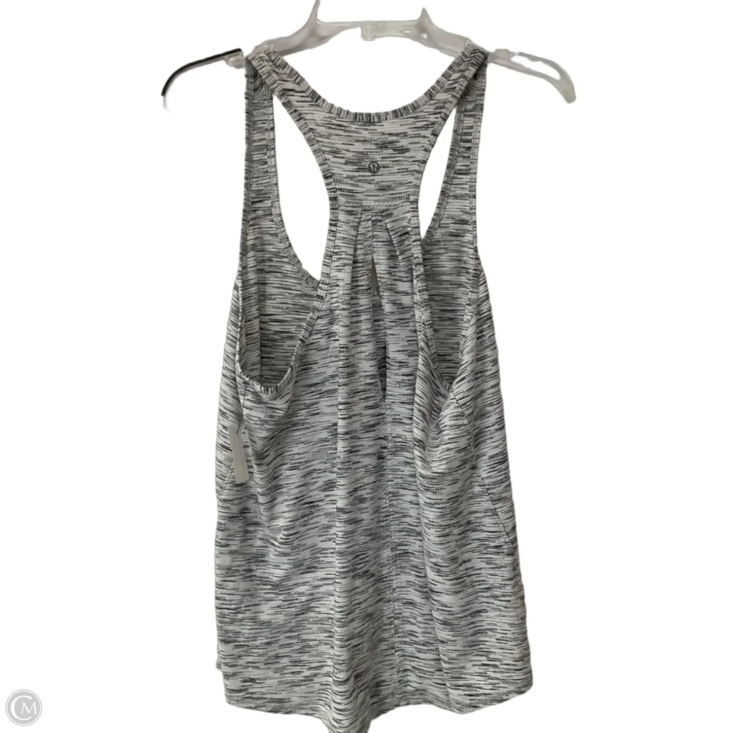Athletic Tank Top By Lululemon In Grey & White, Size: 12