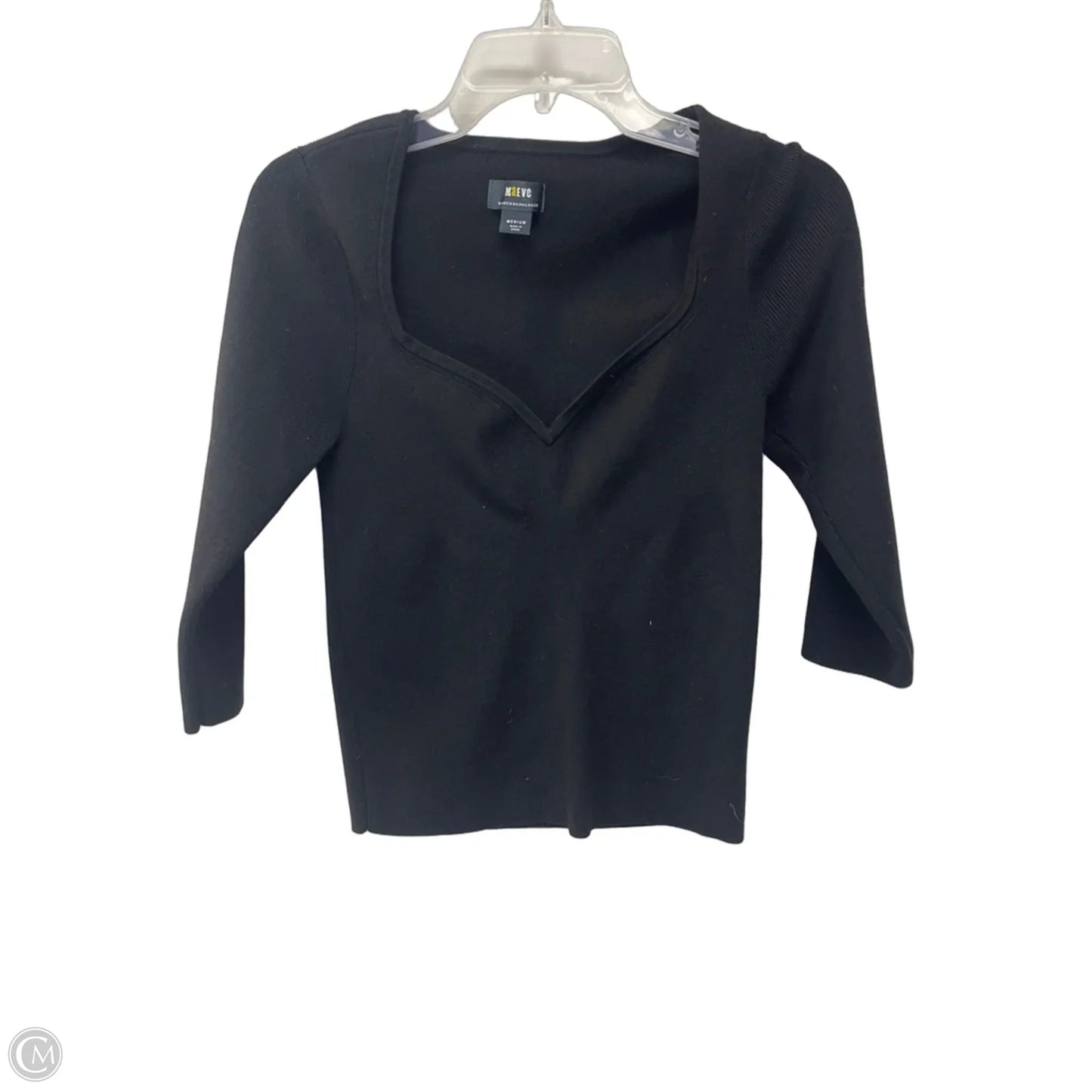 Top Long Sleeve By Maeve In Black, Size: M