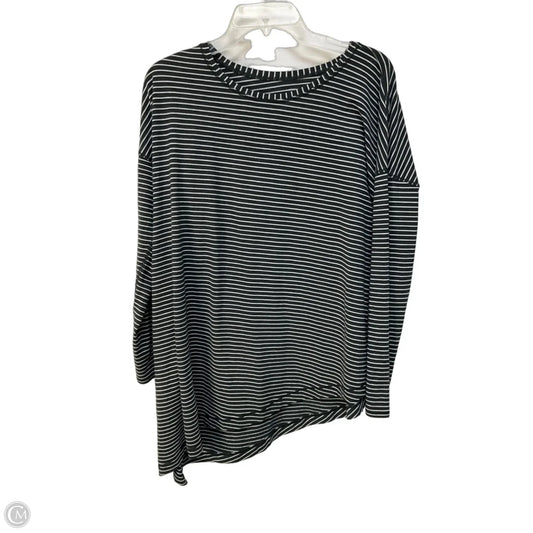 Athletic Top Long Sleeve Crewneck By Lululemon In Striped Pattern, Size: L