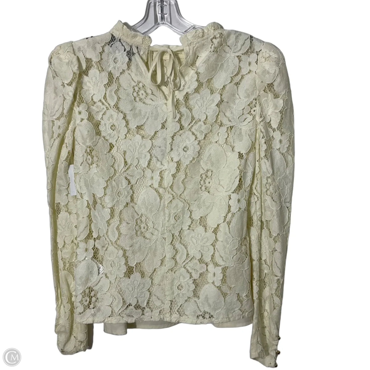 Top Long Sleeve By Mare Mare In Cream, Size: Xs