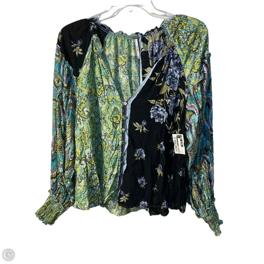 Top Long Sleeve By Free People In Multi-colored, Size: S