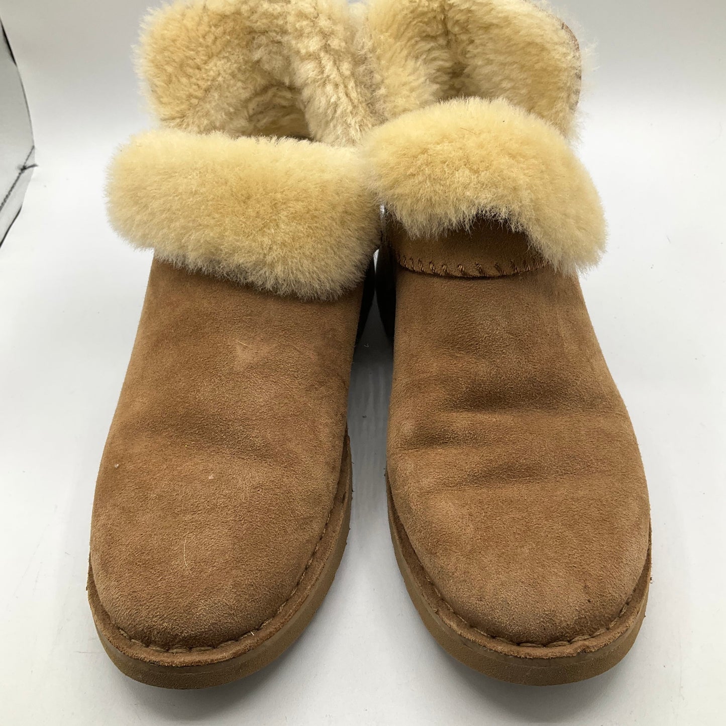 Boots Designer By Ugg In Brown, Size: 8.5
