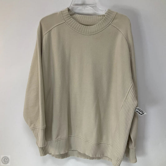 Sweatshirt Crewneck By Aerie In Cream, Size: S