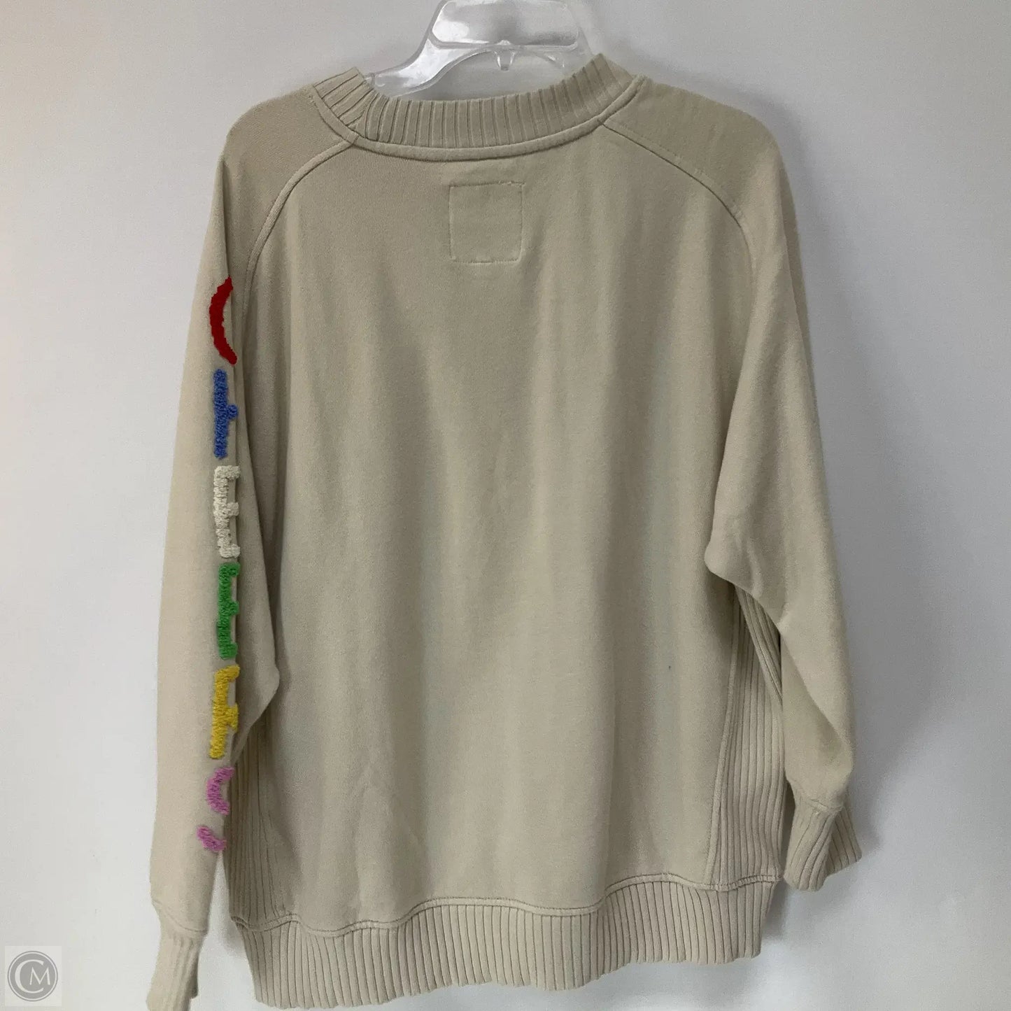 Sweatshirt Crewneck By Aerie In Cream, Size: S