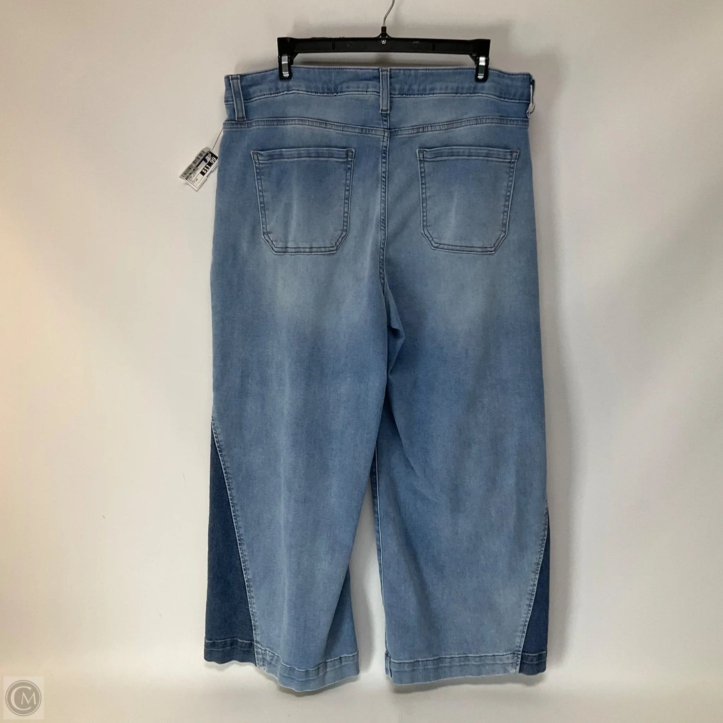 Jeans Cropped By Time And Tru In Blue Denim, Size: 14