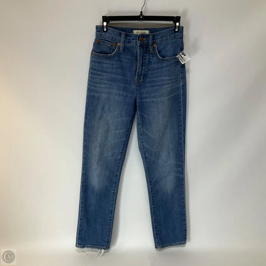 Jeans Skinny By Madewell In Blue Denim, Size: 0